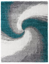 Cozy Haven Shag Collection Area Rug -  Oasis Rectangle Turquoise Main