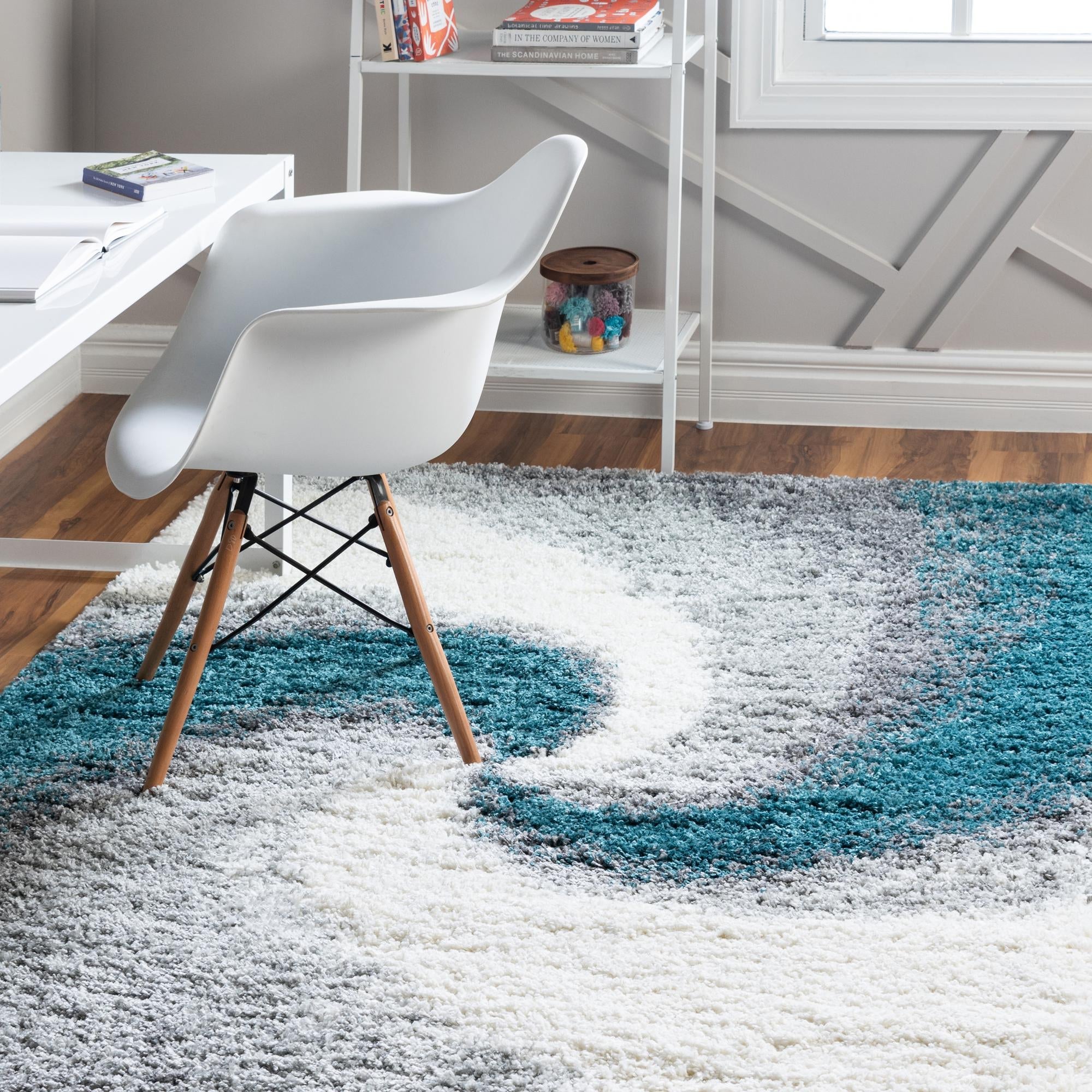 Cozy Haven Shag Collection Area Rug -  Oasis