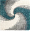 Cozy Haven Shag Collection Area Rug -  Oasis Square Turquoise  lifestyle 46