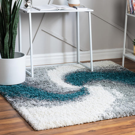 Cozy Haven Shag Collection Area Rug -  Oasis