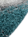 Cozy Haven Shag Collection Area Rug -  Oasis Round Turquoise  lifestyle 81