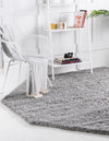 Plush Oasis Collection Area Rug - Serenity (Cloud Gray) Octagon Cloud Gray  lifestyle 9