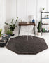 Plush Oasis Collection Area Rug - Serenity (Graphite Gray)