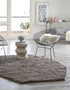 Plush Oasis Collection Area Rug - Serenity (Graphite Gray)