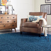 Plush Oasis Collection Area Rug - Serenity (Sapphire Blue) Square Sapphire Blue  lifestyle 42