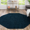 Plush Oasis Collection Area Rug - Serenity (Sapphire Blue) Octagon Sapphire Blue  lifestyle 35