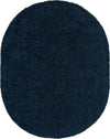 Plush Oasis Collection Area Rug - Serenity (Sapphire Blue) Oval Sapphire Blue Main