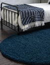 Plush Oasis Collection Area Rug - Serenity (Sapphire Blue) Oval Sapphire Blue  lifestyle 37