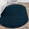 Plush Oasis Collection Area Rug - Serenity (Sapphire Blue) Oval Sapphire Blue  lifestyle 38