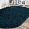 Plush Oasis Collection Area Rug - Serenity (Sapphire Blue) Oval Sapphire Blue  lifestyle 40