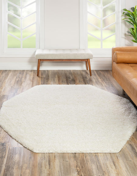 Plush Oasis Collection Area Rug - Serenity (Snow White)