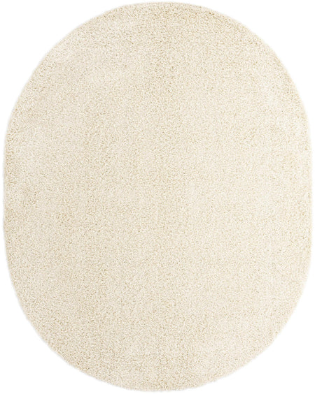 Plush Oasis Collection Area Rug - Serenity (Pure Ivory)