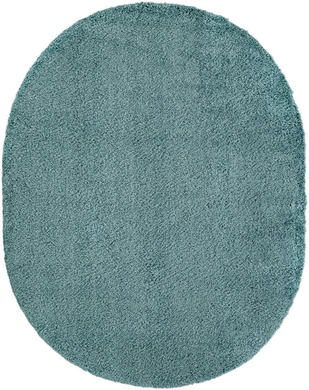 Plush Oasis Collection Area Rug - Serenity (Light Slate Blue)