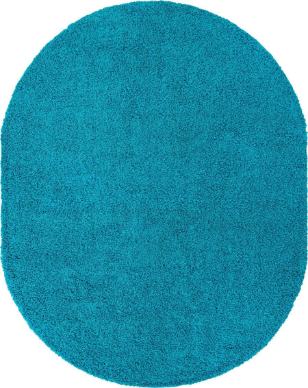 Plush Oasis Collection Area Rug - Serenity (Turquoise)