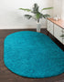 Plush Oasis Collection Area Rug - Serenity (Turquoise)