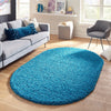 Plush Oasis Collection Area Rug - Serenity (Turquoise) Oval Turquoise  lifestyle 34