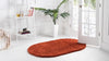 Plush Oasis Collection Area Rug - Serenity (Terracotta) Oval Terracotta  lifestyle 6