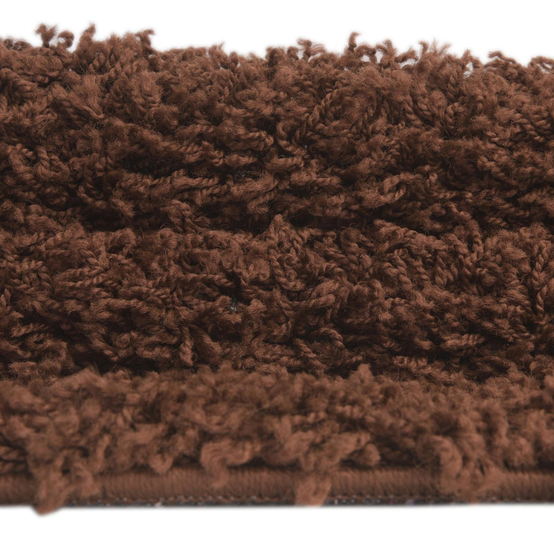 Plush Oasis Collection Area Rug - Serenity (Chocolate Brown) Oval Chocolate Brown  lifestyle 32