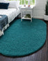 Plush Oasis Collection Area Rug - Serenity (Deep Aqua Blue)