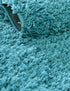 Plush Oasis Collection Area Rug - Serenity (Deep Aqua Blue)