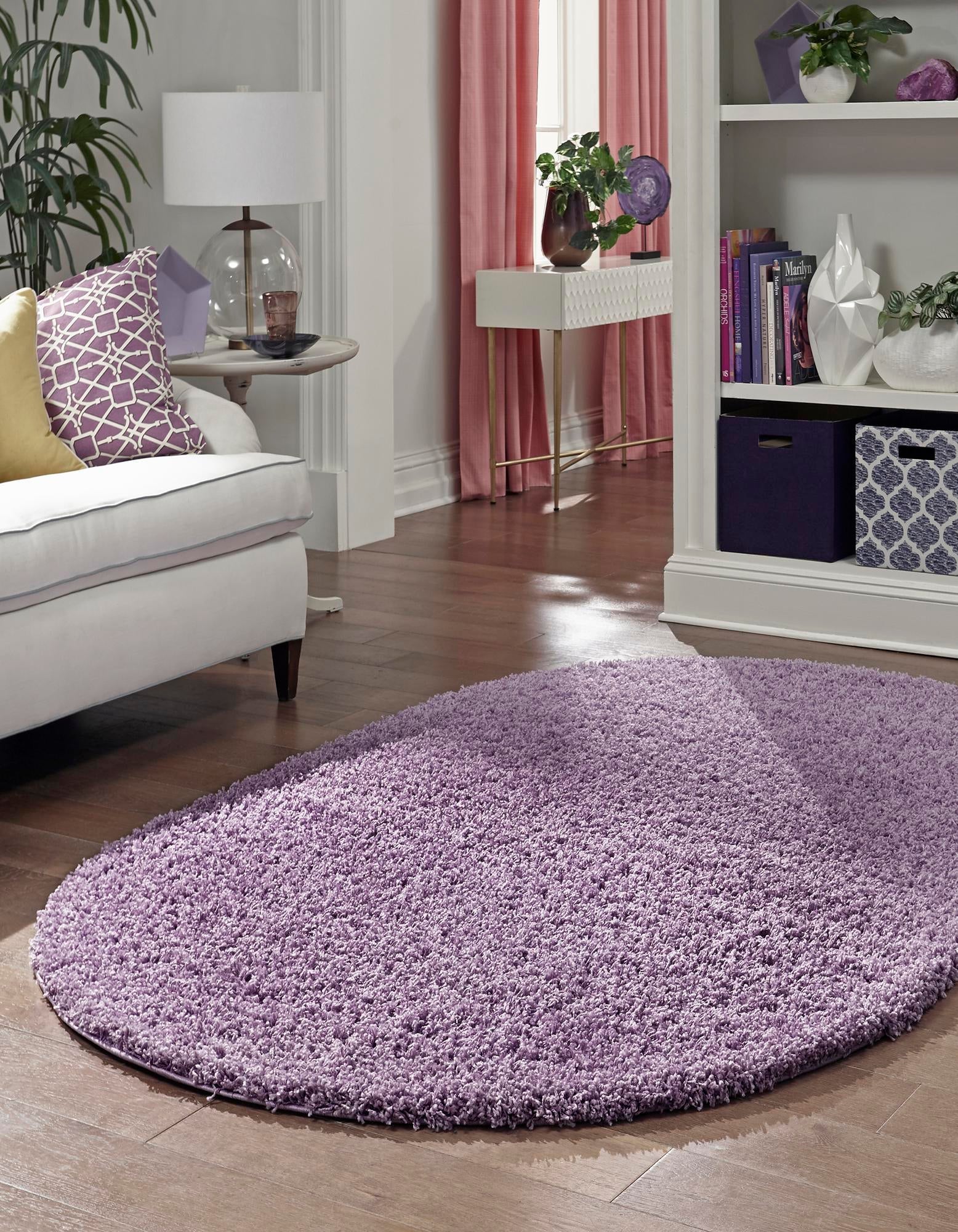 Plush Oasis Collection Area Rug - Serenity (Lilac)