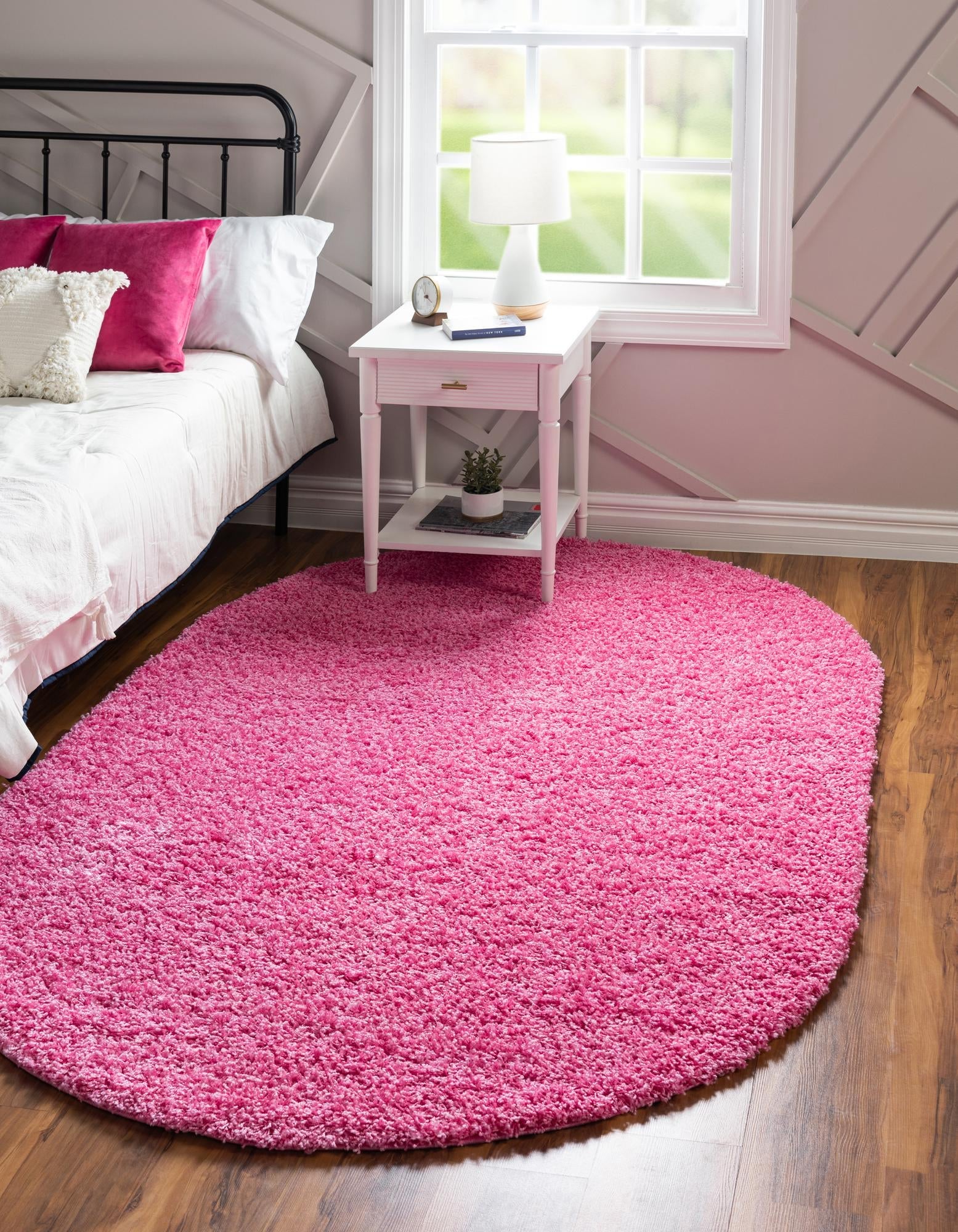 Plush Oasis Collection Area Rug - Serenity (Taffy Pink)