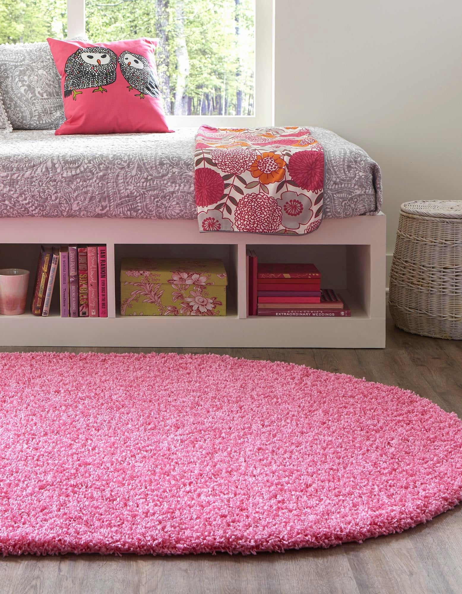 Plush Oasis Collection Area Rug - Serenity (Taffy Pink)