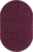 Plush Oasis Collection Area Rug - Serenity (Eggplant Purple)