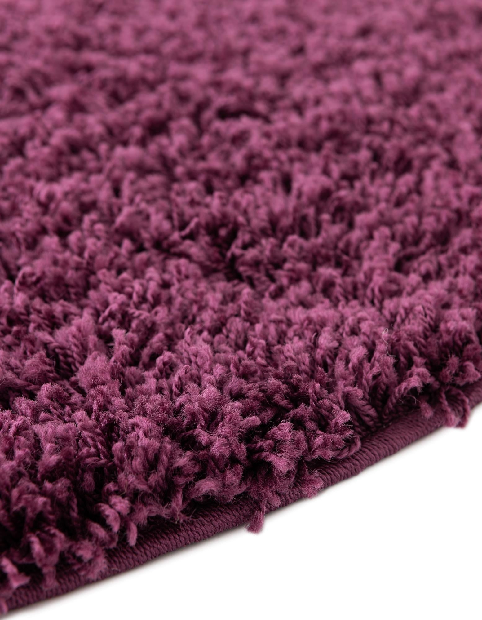 Plush Oasis Collection Area Rug - Serenity (Eggplant Purple)