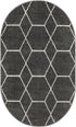 Trellis Mosaic Collection Area Rug - Arborville (Dark Gray)