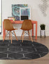 Trellis Mosaic Collection Area Rug - Arborville (Dark Gray)