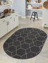 Trellis Mosaic Collection Area Rug - Arborville (Dark Gray)