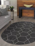 Trellis Mosaic Collection Area Rug - Arborville (Dark Gray)