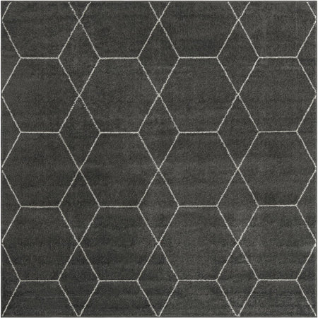 Trellis Mosaic Collection Area Rug - Arborville (Dark Gray)