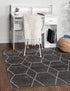 Trellis Mosaic Collection Area Rug - Arborville (Dark Gray)