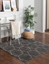 Trellis Mosaic Collection Area Rug - Arborville (Dark Gray)