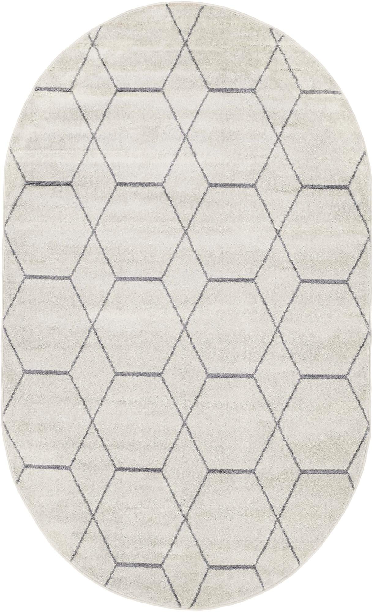 Trellis Mosaic Collection Area Rug - Arborville (Ivory)