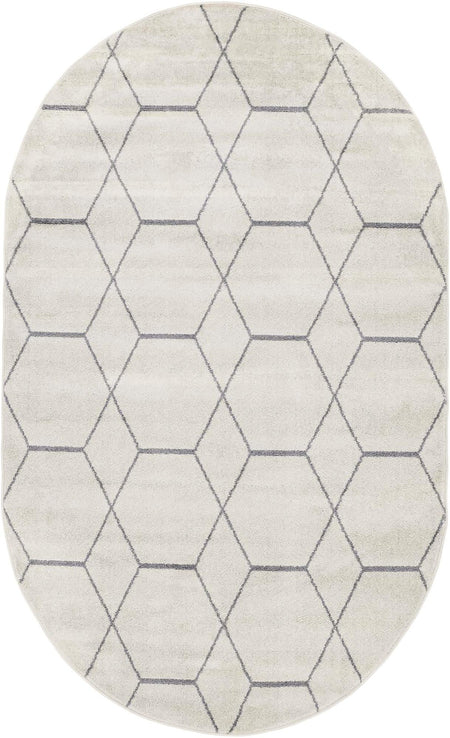 Trellis Mosaic Collection Area Rug - Arborville (Ivory)