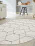 Trellis Mosaic Collection Area Rug - Arborville (Ivory)