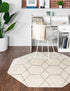 Trellis Mosaic Collection Area Rug - Arborville (Ivory)