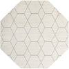 Lattice Garden Collection Area Rug - Arborville (Ivory) Octagon Ivory Main