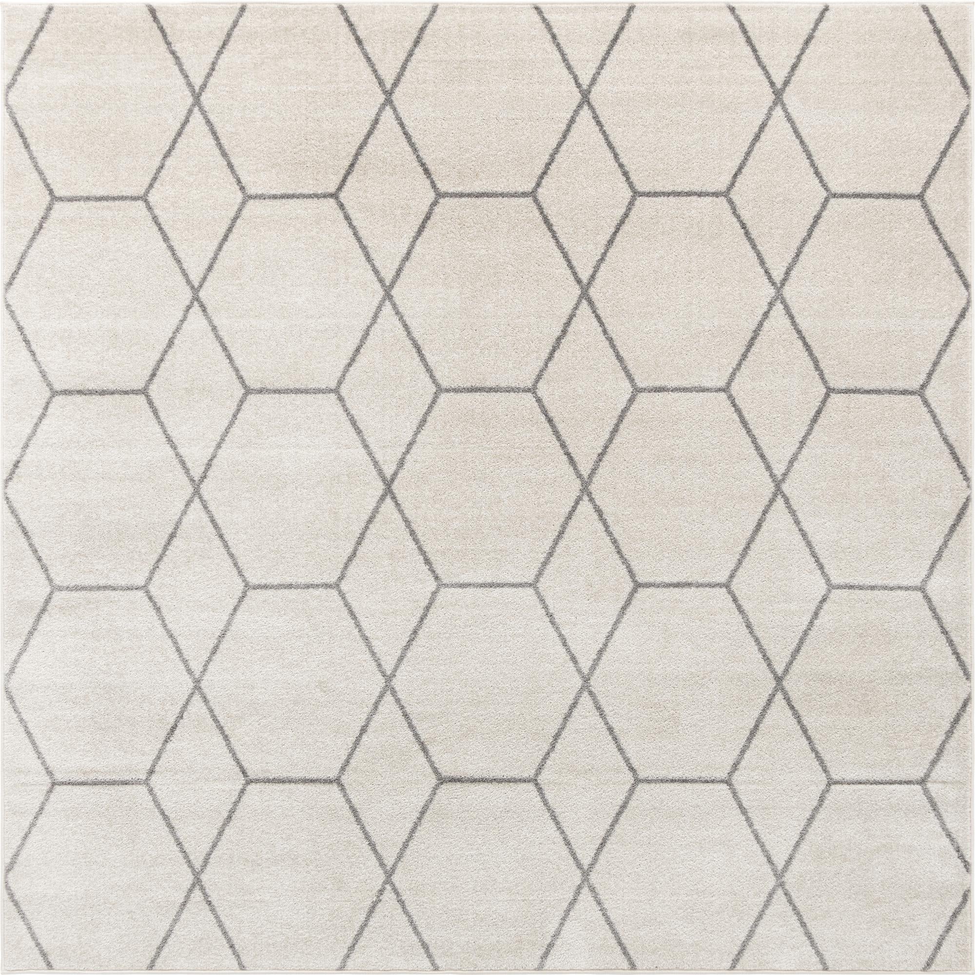 Trellis Mosaic Collection Area Rug - Arborville (Ivory)