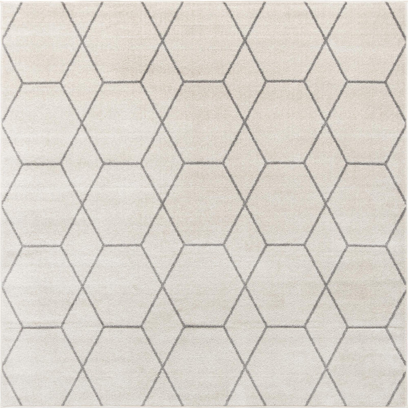 Lattice Garden Collection Area Rug - Arborville (Ivory) Square Ivory Main