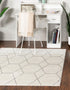 Trellis Mosaic Collection Area Rug - Arborville (Ivory)