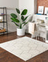 Trellis Mosaic Collection Area Rug - Arborville (Ivory)