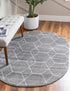 Trellis Mosaic Collection Area Rug - Arborville (Light Gray)