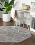 Trellis Mosaic Collection Area Rug - Arborville (Light Gray)