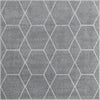 Lattice Garden Collection Area Rug - Arborville (Light Gray) Square Light Gray Main