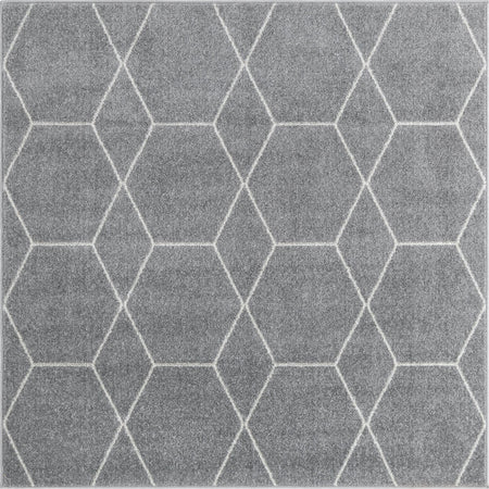 Trellis Mosaic Collection Area Rug - Arborville (Light Gray)