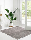 Lattice Garden Collection Area Rug - Arborville (Light Gray) Square Light Gray  lifestyle 3